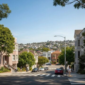 Charming street in Los Feliz showcasing historic homes and modern amenities